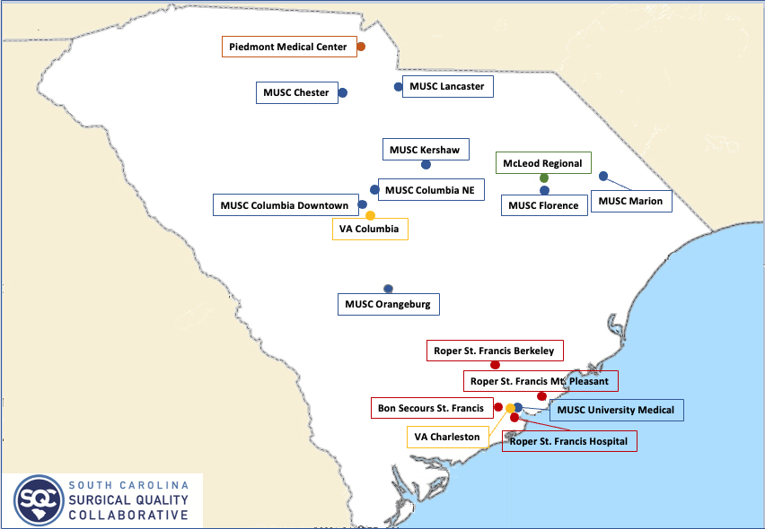 SCSQC Participant Map