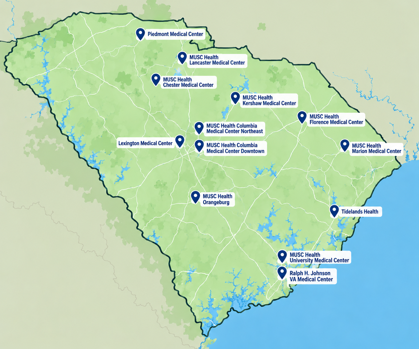 SCSQC Participant Map